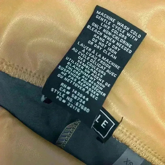 Bagatelle Women Brown Faux Leather Pants XS - Picture 5 of 7